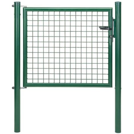 ALBERTS Wellengitter-Einzeltor, zinkp.ant.met.Kst.b., B Mitte-Mitte Pf.1250mmH1000mm