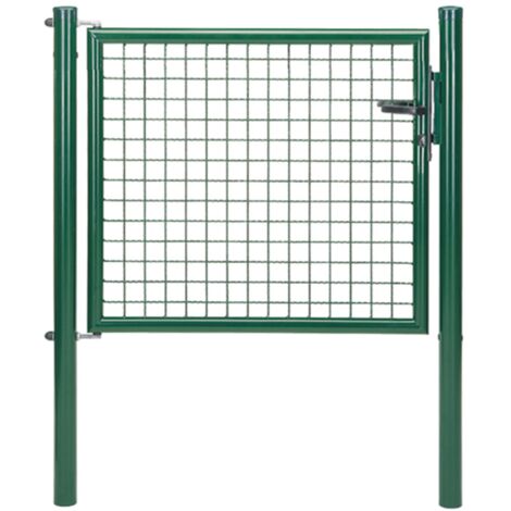 ALBERTS Wellengitter-Einzeltor, zinkp.grün Kst.b., B Mitte-Mitte Pf.1000mm, H750mm