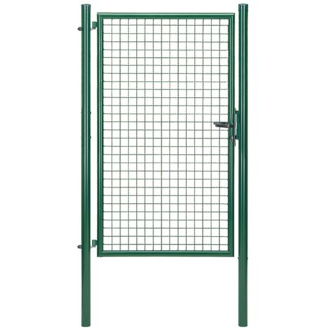 ALBERTS Wellengitter-Einzeltor, zinkp.grün Kst.b., B Mitte-Mitte Pf.1020mm, H1750mm