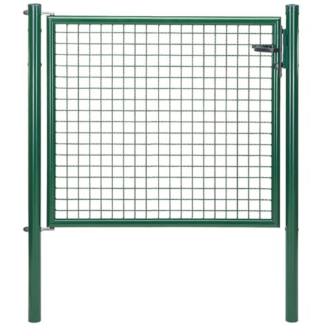 ALBERTS Wellengitter-Einzeltor, zinkp.grün Kst.b., B Mitte-Mitte Pf.1250mm, H1000mm