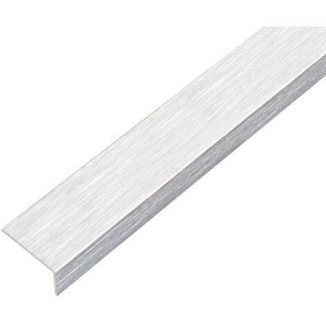 Alberts Winkelprofil, Edelstahdesign, Hell, Aluminium, Profil-Ecke, 1 m, 2 m