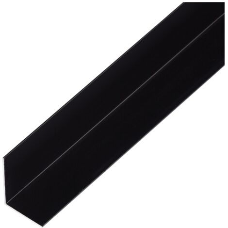 ALBERTS Winkelprofil, gleichsch., Alu schwarz elox., LxBxHxS 1000 x 30 x 30 x 1,3 mm