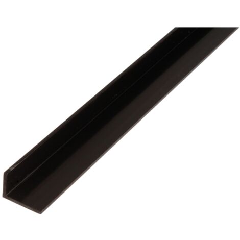 ALBERTS Winkelprofil, ungleichsch., PVC schwarz, LxBxHxS 2000 x 30 x 20 x 3 mm