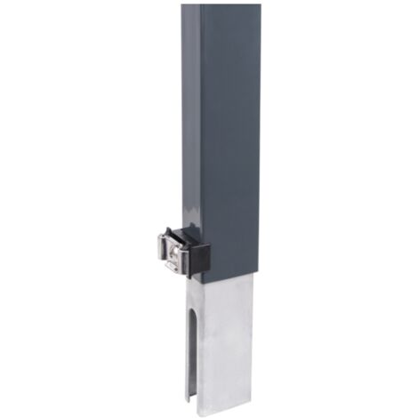 ALBERTS Zaunerhöhung Erhard inkl. Klemmlasche, fvz.anthrazit RAL 7016, 800 / 60 x 40 mm