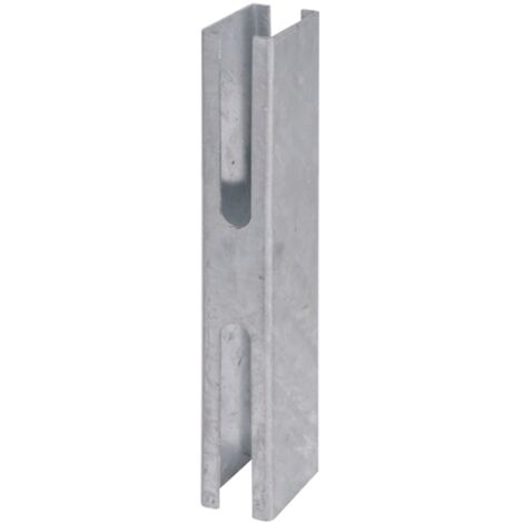 ALBERTS Zaunpfosten-Adapter, feuerverzinkt passiviert, für Pfosten 60 x 40 mm