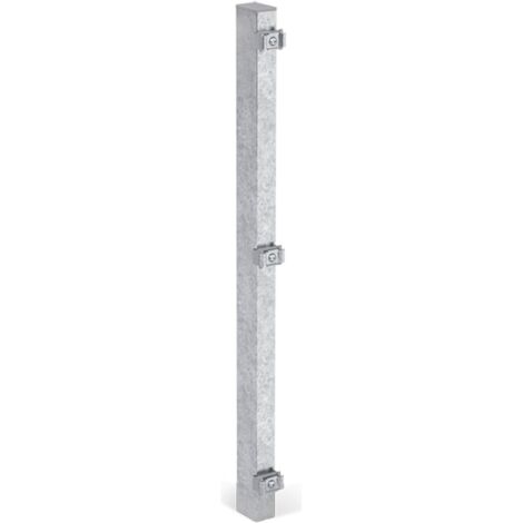 ALBERTS Zaunpfosten, inkl.Klemmlasche, verkürzt, Bohrab:400mm, feuerv60x40/875mm, Zub.im Pf.