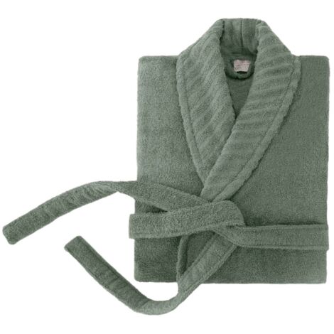 Albornoz, bata, bata de sauna Albornoz, bata, bata de sauna 100% Algodón Verde