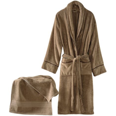 Albornoz, bata, bata de sauna Set 50 x 90 cm (1 Piece) / 500 gr/m² 100% Algodón