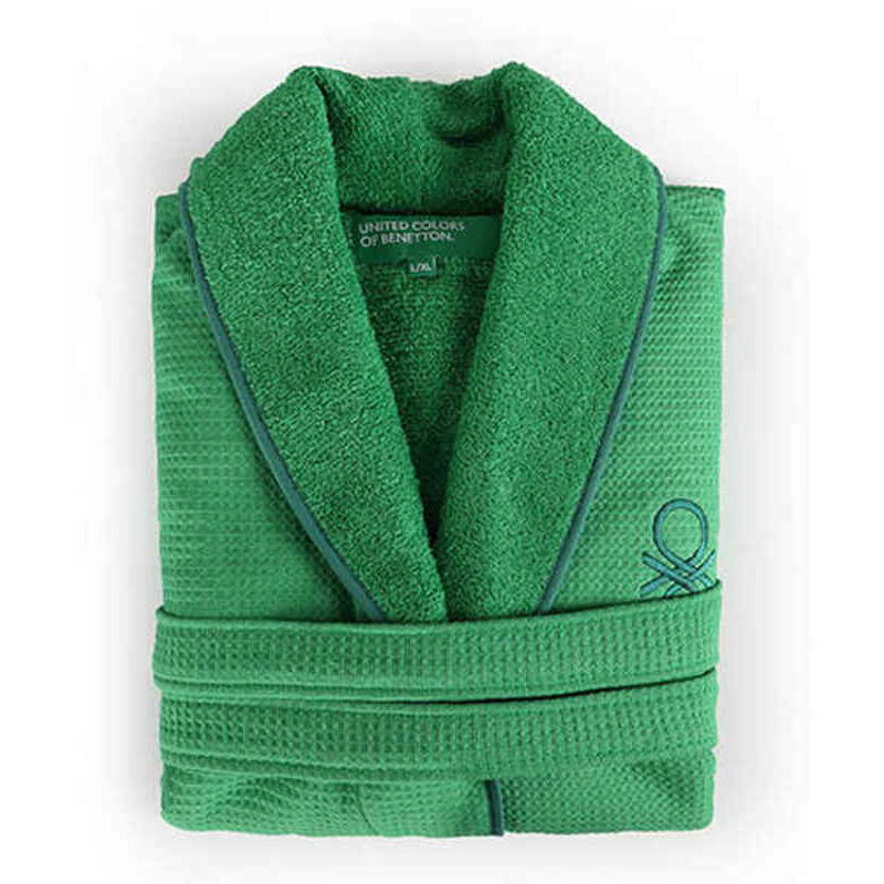 

Albornoz Benetton Rainbow Verde Algodón Tejido de rizo