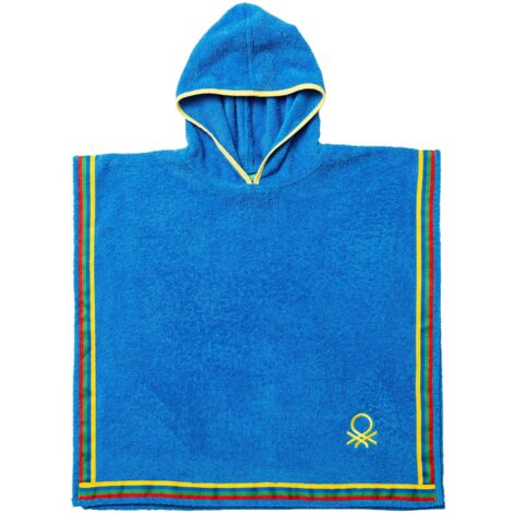ALBORNOZ PONCHO DE NIÑO 7-14 años 380 GSM 100% ALGODÓN AZUL