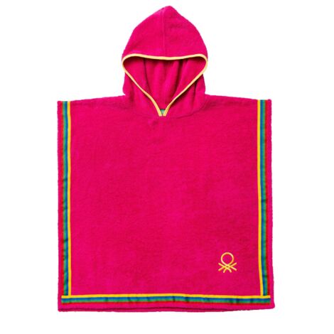 ALBORNOZ PONCHO DE NIÑO 7-14 años 380 GSM 100% ALGODÓN ROSA