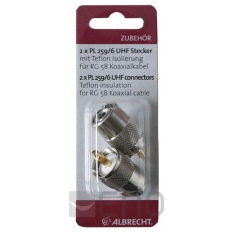 Albrecht 50120 connecteur coaxial 2 pièce(s)