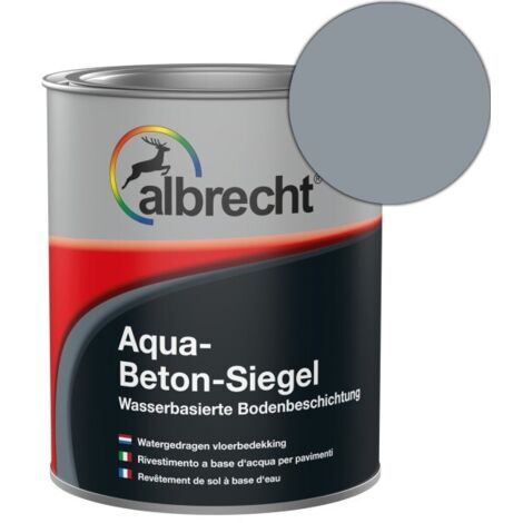 Albrecht Aqua Betonsiegel 2,5 l grau seidenmatt RAL 7001 Bodenbeschichtung