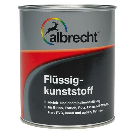 Albrecht Flüssigkunststoff 2,5 l silbergrau RAL 7001 Kunststofflack Innen Außen