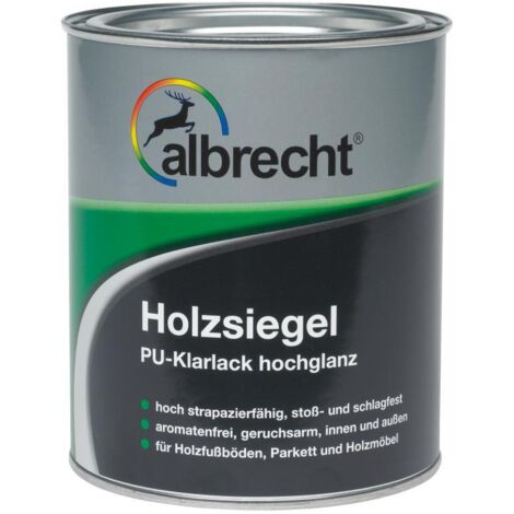 Albrecht Holzsiegel PU 750 ml farblos glänzend Holzversiegelung Holzschutz