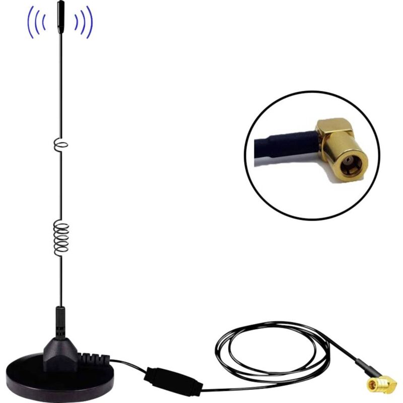 Image of MAG31 dab+ Magnetfußantenne + Verstärker Band iii, 3m Kabel + SMB-Stecker Antenna dab con piedistallo magnetic - Albrecht