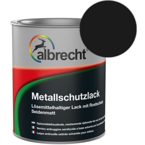 Albrecht Metallschutzlack 750 ml schwarz Lack Schutzlack Rostschutz Grundierung