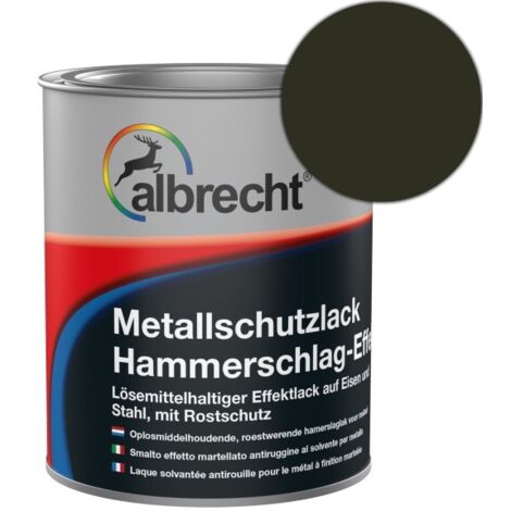 Albrecht Metallschutzlack Hammerschlag-Effekt 375 ml schwarz Lack Schutzlack