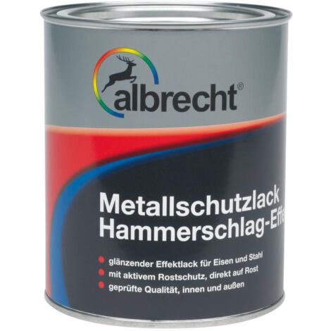 Albrecht Metallschutzlack Hammerschlag-Effekt 750 ml graphit Lack Schutzlack