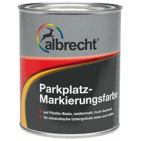 Albrecht Parkplatz - Markierungsfarbe weiss 750 ml Industrie Kunststofffarbe
