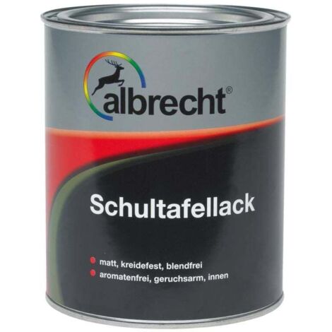 Albrecht Schultafellack 750 ml matt schwarz Speziallack Tafellack Tafelfarbe