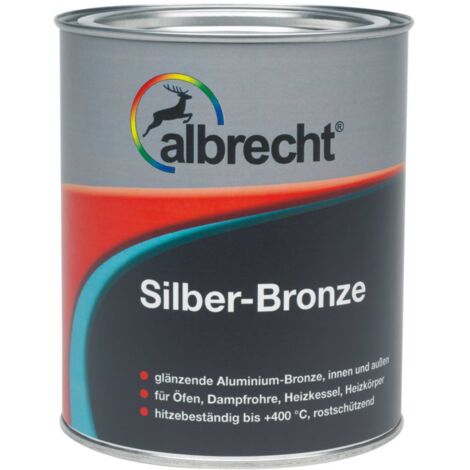 Albrecht Silber-Bronze 125 ml silber Lack Silberlack Bronzelack hitzebeständig