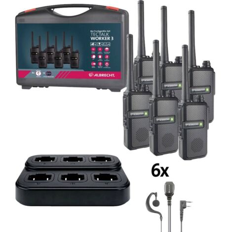 Albrecht Tectalk Worker 3 29827 Radio PMR Kit da 6
