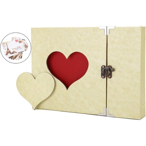 Album photo en forme de coeur, album photo DIY, livre d'or album photo scrapbook, cadeau original mariage anniversaire