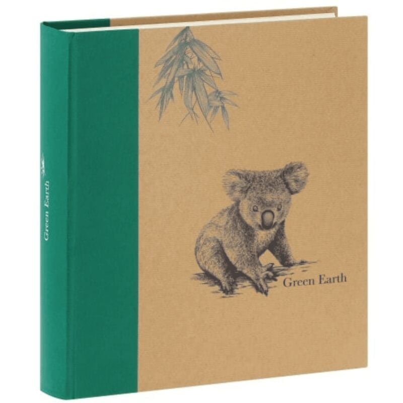 Album Photo Traditionnel Greenearth koala 600 Photos 10x15 cm, 100 pages, dimensions totales : 374x342x58 mm - fabriqué en France