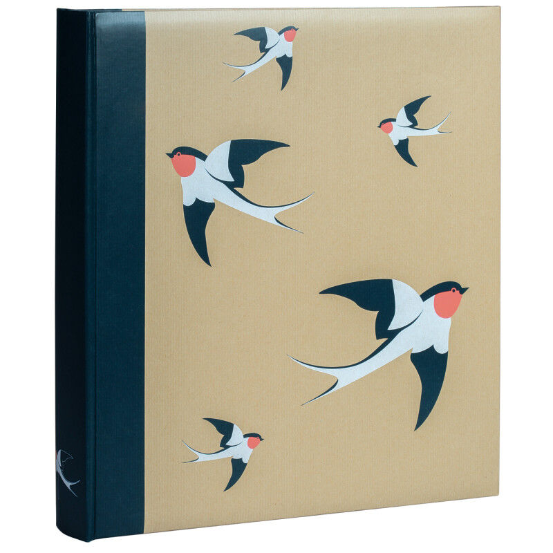 Album photos à pochettes 11.5 x 15 cm 'Kraffty' à motifs oiseaux - 500 photos - Blanc - Livraison gratuite