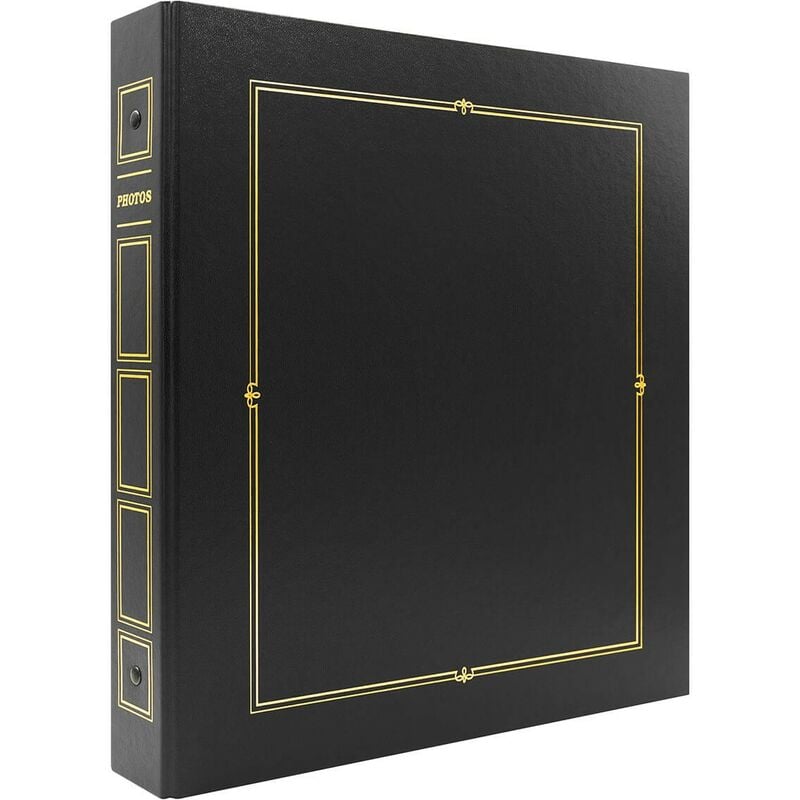 Album Photo Pochette Cordoue Noir 400 Photos 10x15 cm, 80 pages, 400 photos 11,5x15, dimensions totales : 378x338x60 mm - marque française