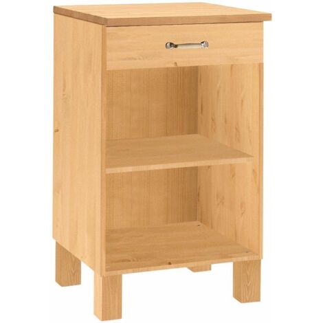 Alby-Armoire avec 1 tiroir en cire teintée
