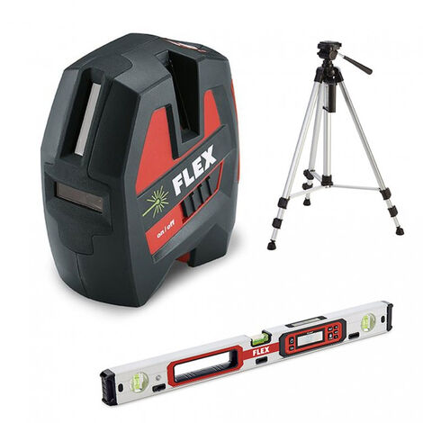 ALC 3/1-G Kit Láser de Línea Cruzada Verde + Trípode + Nivel ADL 60-P FLEX - 497282