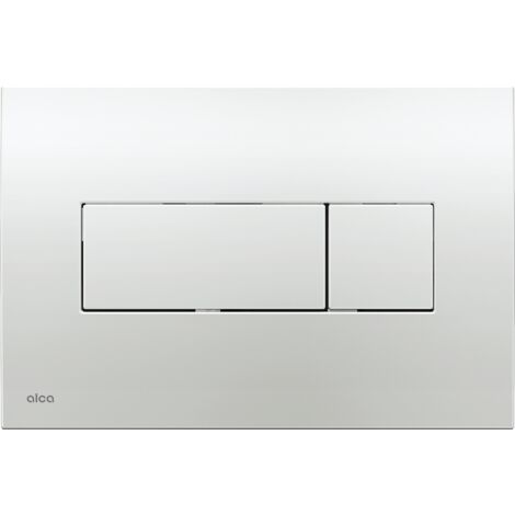Alca 2-Tasten Betätigungsplatte für Wand-WC, Chrom glänzend (M371)