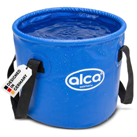 alca® Falt-Eimer 10L wasserfest, platzsparend, universal, Baden, Angeln, Outdoor, Planen-Material