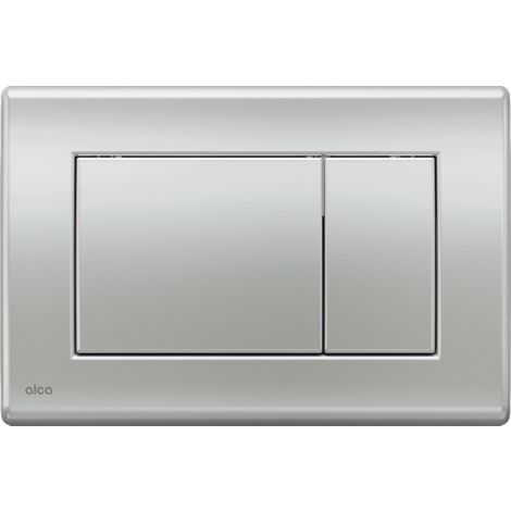 Alca Komfort, Auslöseschild, Doppeltaste, Chrom matt (M272)