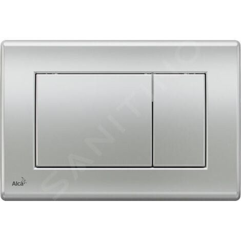 Alca Komfort, Plaque de déclenchement, double touche, Chrome mat (M272)