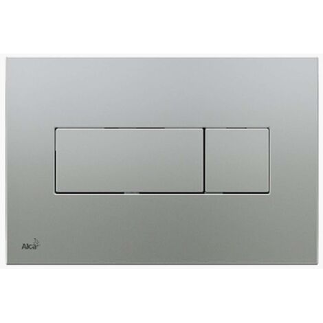 Alca Piastra di comando a due mani per WC sospeso, cromo opaco (M372)