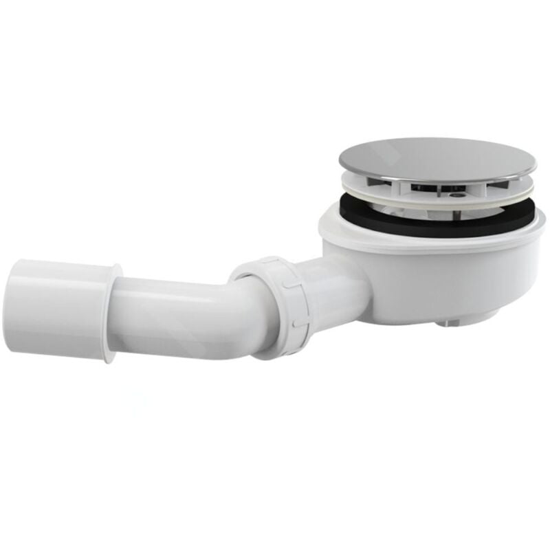 No Brand - Alcadrain Siphons de baignoire - Kit de drainage pour plateaux à parois épaisses, chromé A492CR