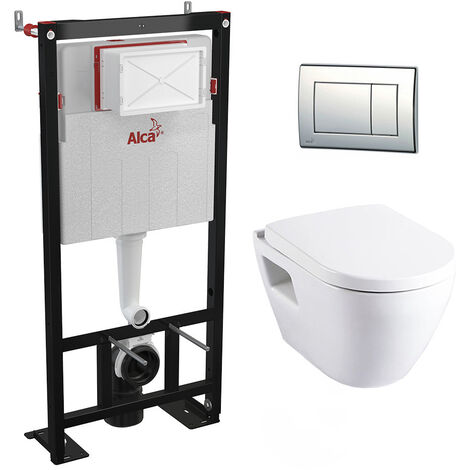 Alca Plast Set WC sans bride tout en un (Alcastarset-sm26)