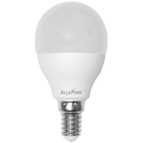 Alca power g45 8w 220v 750lm e14 lampada mini sfera, scegli il tipo di luce  bianco caldo