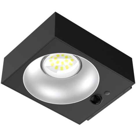 Alca power lampada proiettore solare da parete con pir e crepuscolare 1000lm