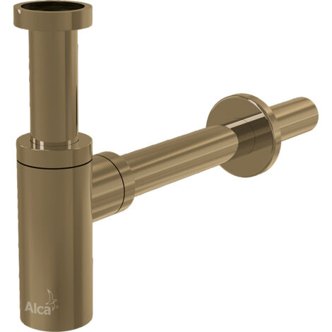 Alca Sifone Alca per lavabo DN32, oro spazzolato (A400-G-B)