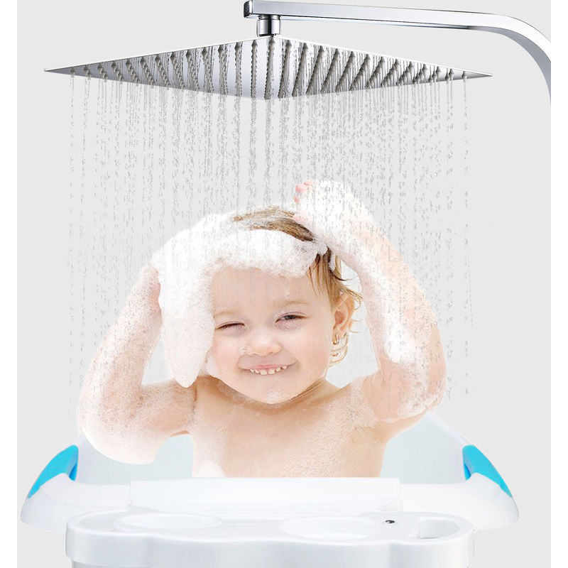 

Alcachofa de Ducha, Cabezal de Ducha Lluvia Fija para Baño 304 Acero Inoxidable 10 Pulgada Ultra-Delgado inyector de Ducha, 10' Cuadrada