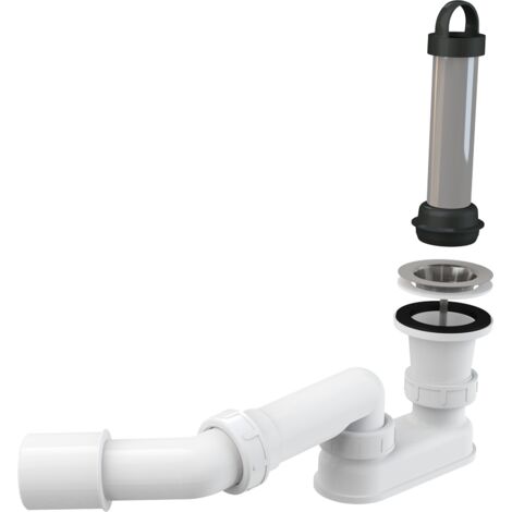 Alcadrain A462-50 Kit de vidange pour receveurs de douche avec siphon et coude de vidange Ø 50