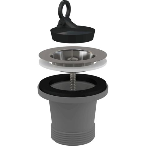 alcadrain Ablaufventil für die Spülbecken 6/4" mit einem Edelstahlgitter DN70 ECO