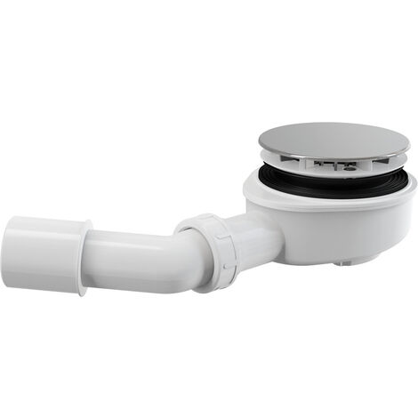 Alcadrain Accesorios - Desagüe diámetro 90 mm, altura reducida, cromado A491CR