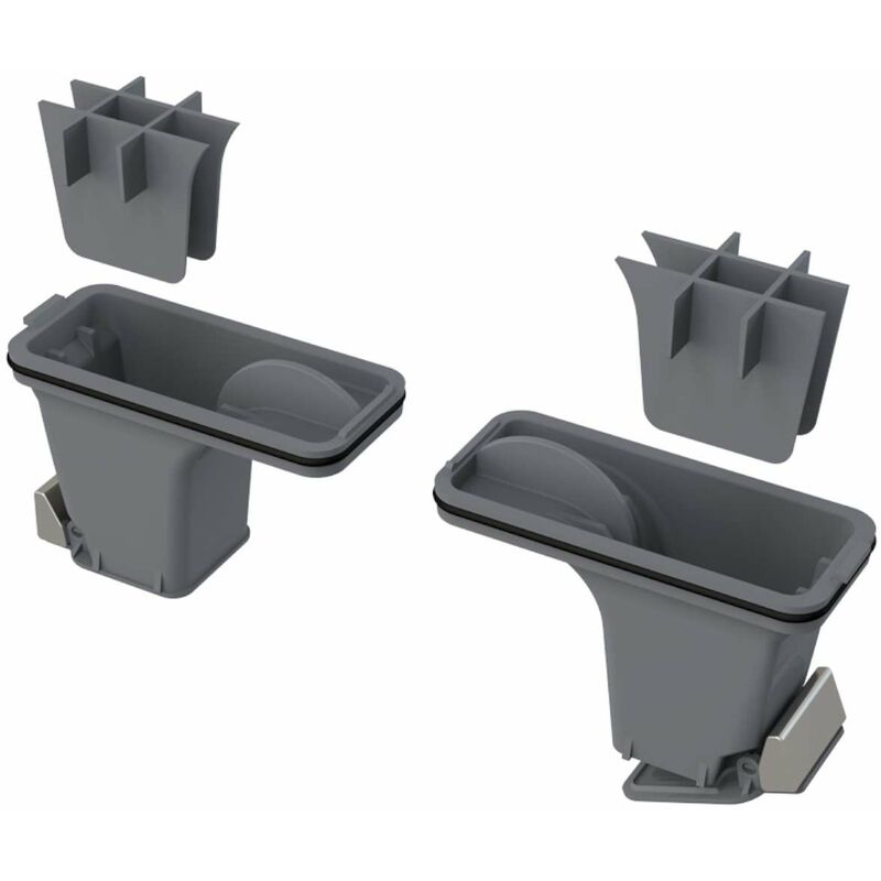 Alcadrain - Accessoires - Set de bouchon d'odeurs combinés pour caniveau en inox P095