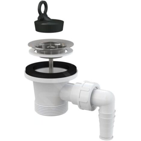 Alcadrain Accessoires - Sortie de bassin 6/4" avec raccordement, grille en acier inoxydable A31P