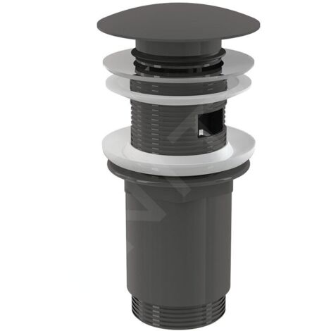 Alcadrain Accessoires - Sortie de lavabo, ClickClack, métal gun brillant A392-GM-P